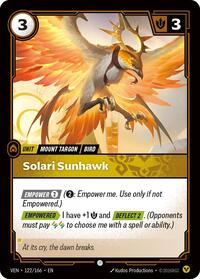 Solari Sunhawk  FOIL  (122/166) - Common