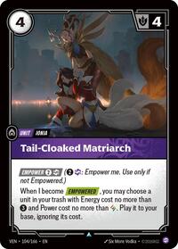 Tail-Cloaked Matriarch  FOIL  (104/166) - Uncommon