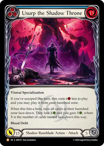 Usurp the Shadow Throne (Blue) [IAR110] (Usurp the Shadow Throne)  Rainbow Foil