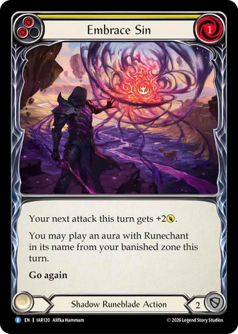 Embrace Sin (Yellow) [IAR120] (Usurp the Shadow Throne)