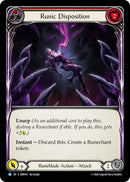 Runic Disposition (Red) [SBW017] (Silver Age: Usurp the Shadow Throne)