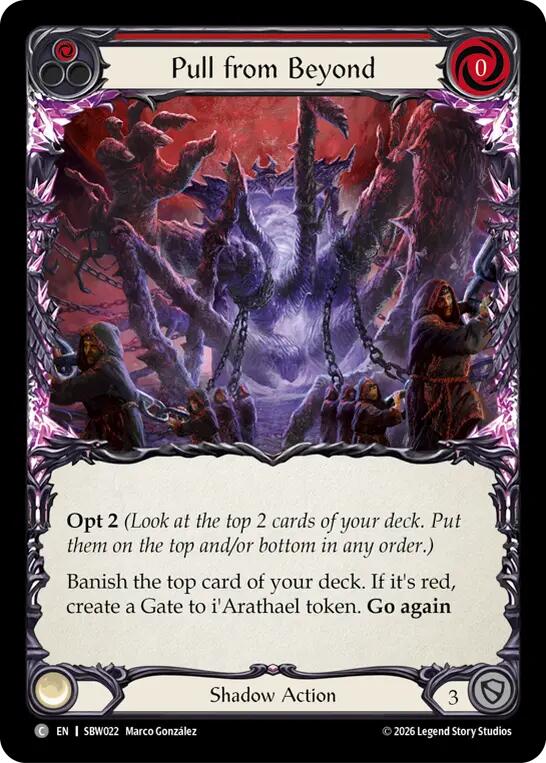 Pull From Beyond (Red) [SBW022] (Silver Age: Usurp the Shadow Throne)
