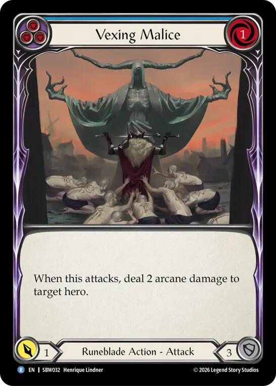 Vexing Malice (Blue) [SBW032] (Silver Age: Usurp the Shadow Throne)