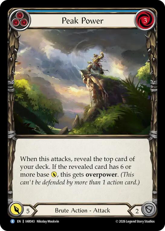 Peak Power (Blue) [IAR043] (Usurp the Shadow Throne)
