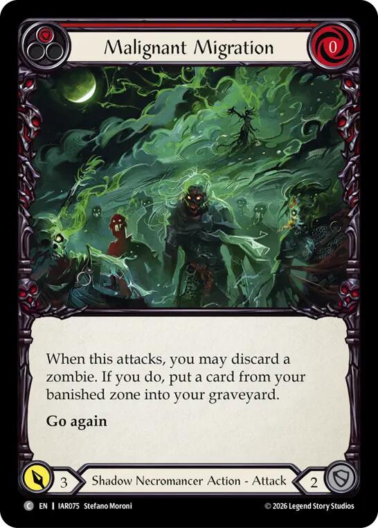Malignant Migration (Red) [IAR075] (Usurp the Shadow Throne)  Rainbow Foil