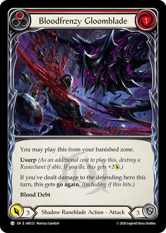 Bloodfrenzy Gloomblade (Red) [IAR123] (Usurp the Shadow Throne)