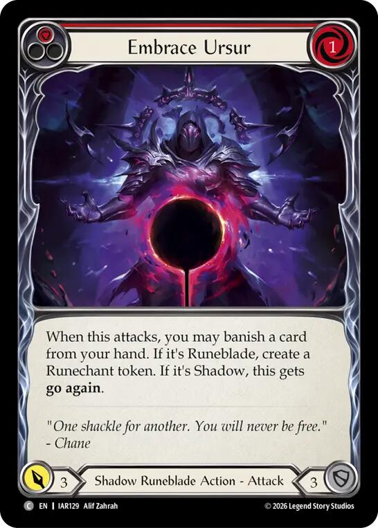 Embrace Ursur (Red) [IAR129] (Usurp the Shadow Throne)