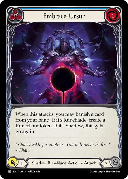 Embrace Ursur (Blue) [IAR131] (Usurp the Shadow Throne)