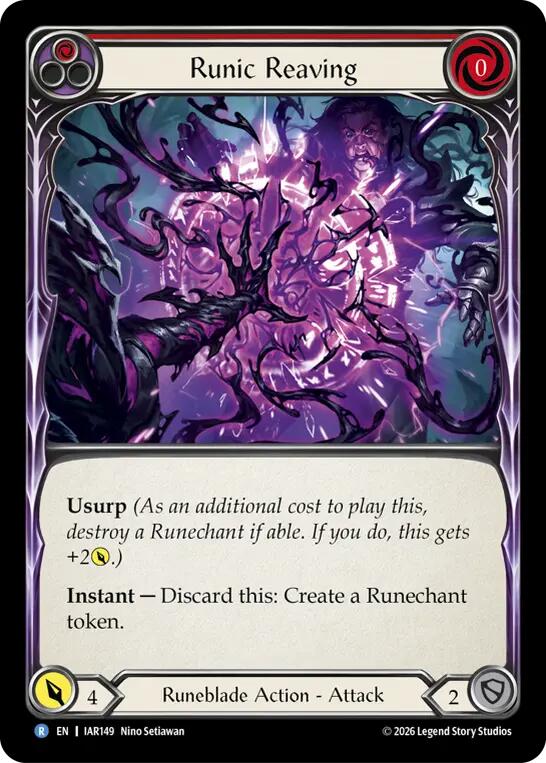 Runic Reaving (Red) [IAR149] (Usurp the Shadow Throne)