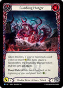 Rumbling Hunger (Red) [IAR014] (Usurp the Shadow Throne)  Rainbow Foil