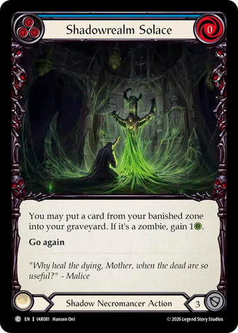 Shadowrealm Solace [IAR081] (Usurp the Shadow Throne)  Rainbow Foil