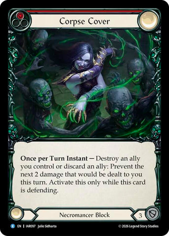 Corpse Cover (Red) [IAR097] (Usurp the Shadow Throne)  Rainbow Foil