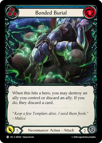 Bonded Burial (Blue) [IAR102] (Usurp the Shadow Throne)