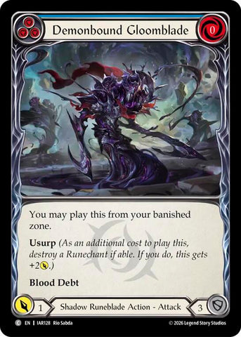 Demonbound Gloomblade (Blue) [IAR128] (Usurp the Shadow Throne)