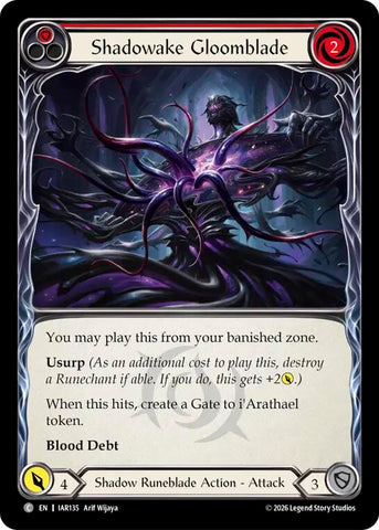 Shadowake Gloomblade (Red) [IAR135] (Usurp the Shadow Throne)