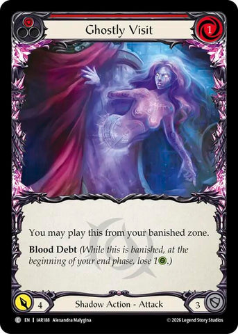 Ghostly Visit (Red) [IAR188] (Usurp the Shadow Throne)