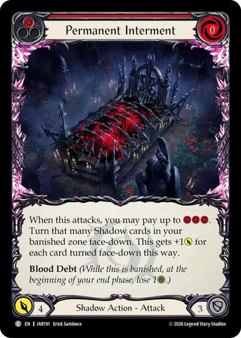 Permanent Interment (Red) [IAR191] (Usurp the Shadow Throne)