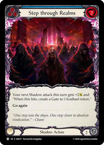 Step through Realms (Blue) [IAR217] (Usurp the Shadow Throne)  Rainbow Foil