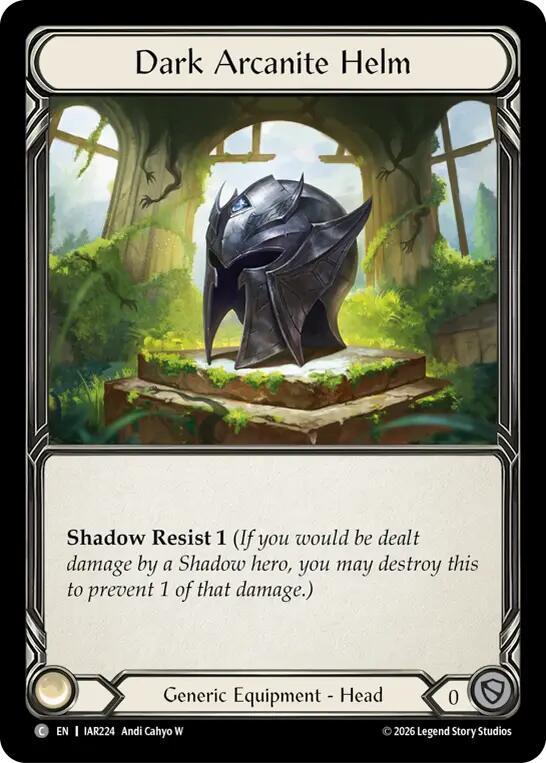 Dark Arcanite Helm [IAR224] (Usurp the Shadow Throne)  Cold Foil