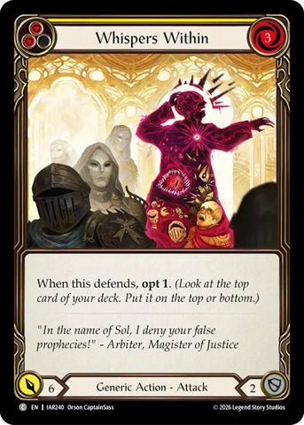Whispers Within (Yellow) [IAR240] (Usurp the Shadow Throne)