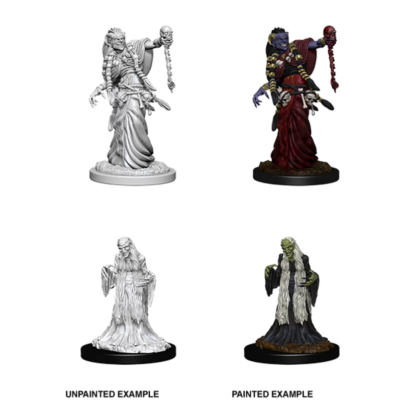 D&D Nolzurs Marvelous Unpainted Miniatures Green Hag & Night Hag