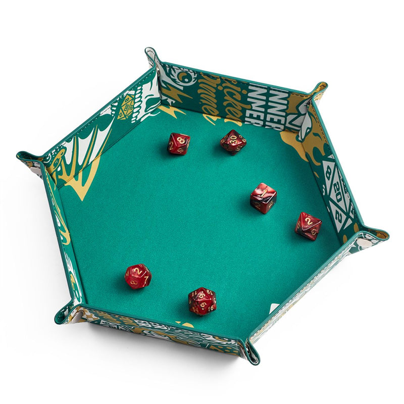 LPG Hex Foldable Dice Tray 8" Artist Series - Cara