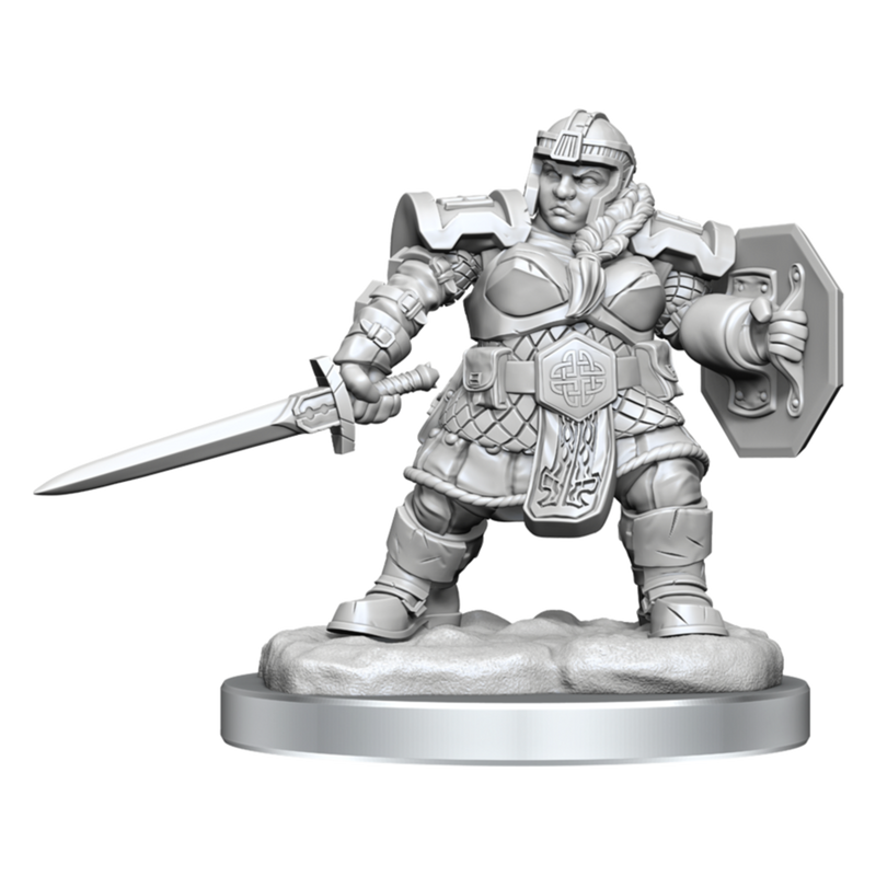 D&D Nolzur's Marvelous Miniatures: Dwarf Fighter Female