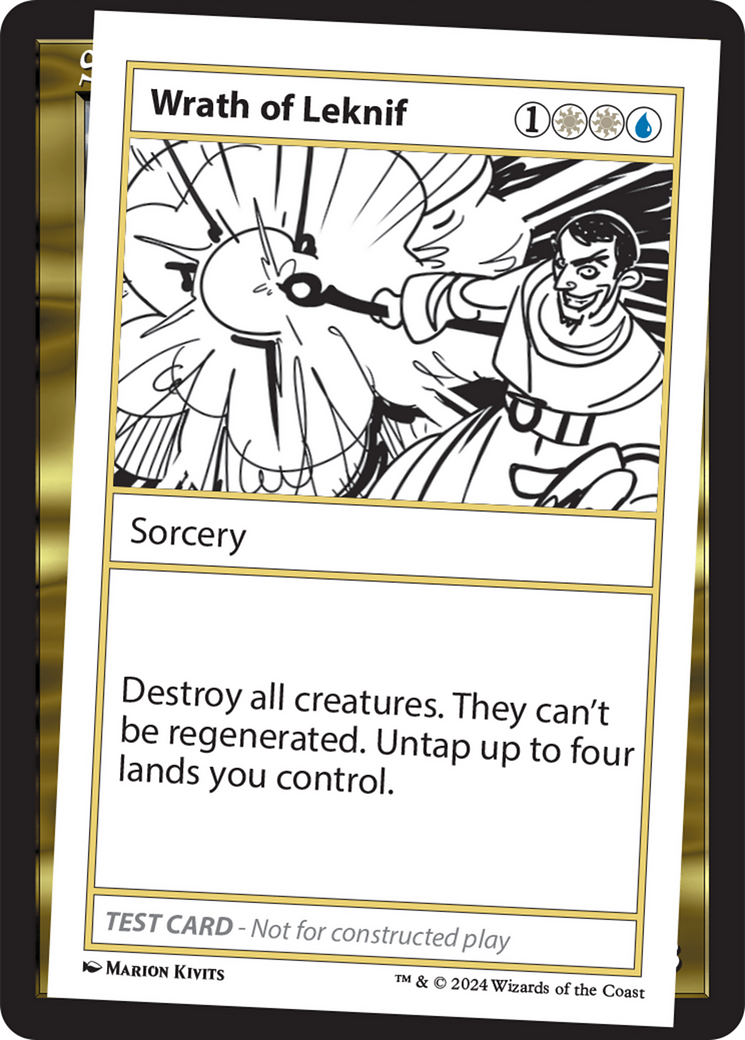 mtg playtest cards mystery booster Wrath of Leknif [Mystery Booster 2 Playtest Cards]
