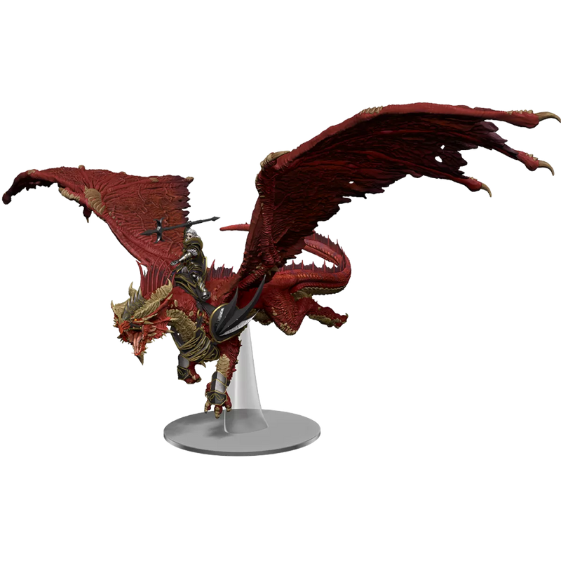D&D Miniature - Dragonlance Kansaldi on Red Dragon