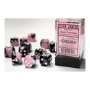 Chessex - Gemini 12mm d6(36 Dice) Black-Pink/White