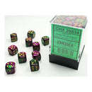 Chessex - Gemini 12mm d6(36 Dice) Green-Purple/Gold
