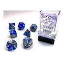 Chessex – Gemini Polyhedral Blue-Steel/White 7-Die