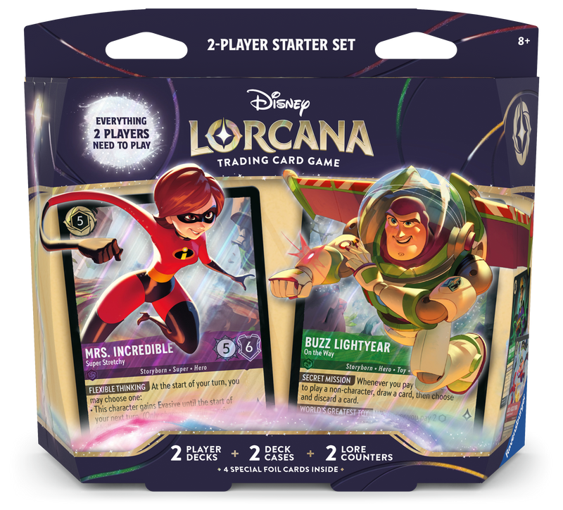 Disney Lorcana TCG - Wilds Unknown 2-Player Starter Set (Toy Story & The Incredibles)