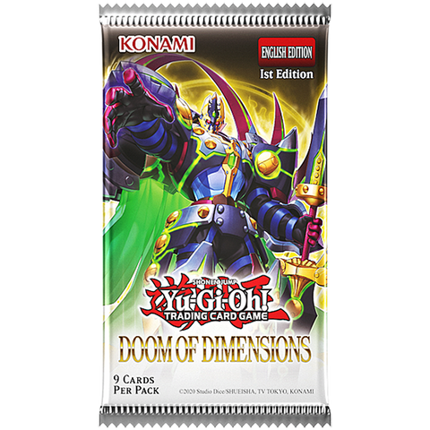 YGO Booster Pack - Doom of Dimensions (1st Edition)