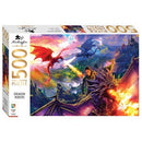 Mindbogglers Gold 500pc Jigsaw - Dragon Riders