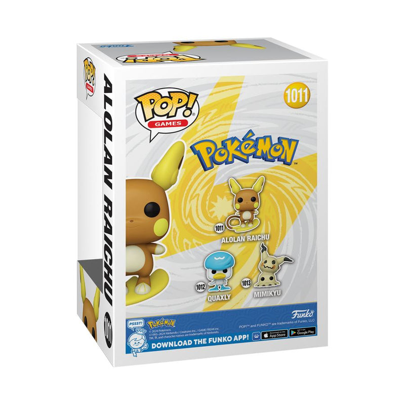 Pokemon - Alolan Raichu Pop! Vinyl 1011