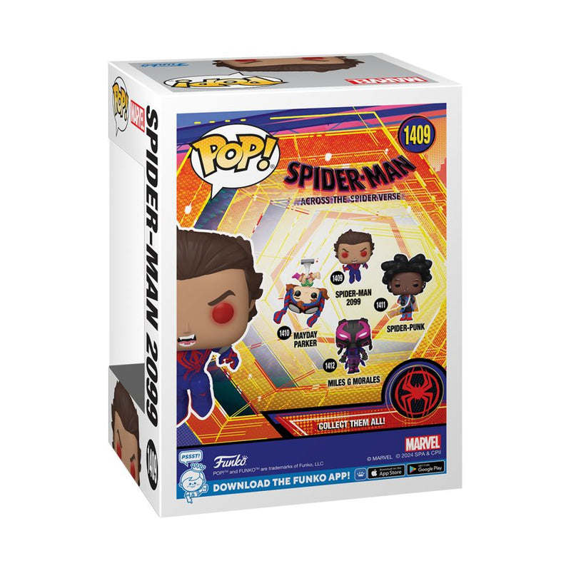 Spider-Man: Across the Spider-Verse - Spiderman 2099 (Unmasked) Pop! Vinyl 1409