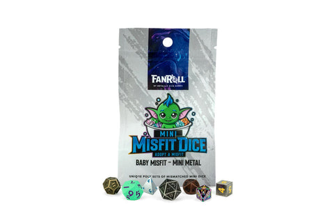 MDG – Fanroll Mystery Misfit Mini Metal Polyhedral Dice Set