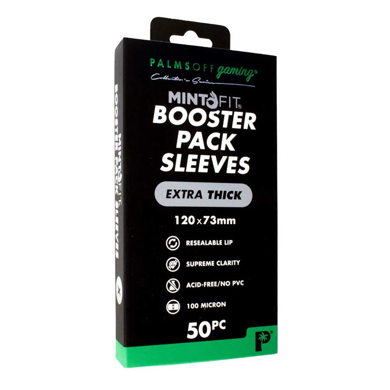 Palms Off - Mint Fit Booster Pack Sleeves Extra Thick (50)