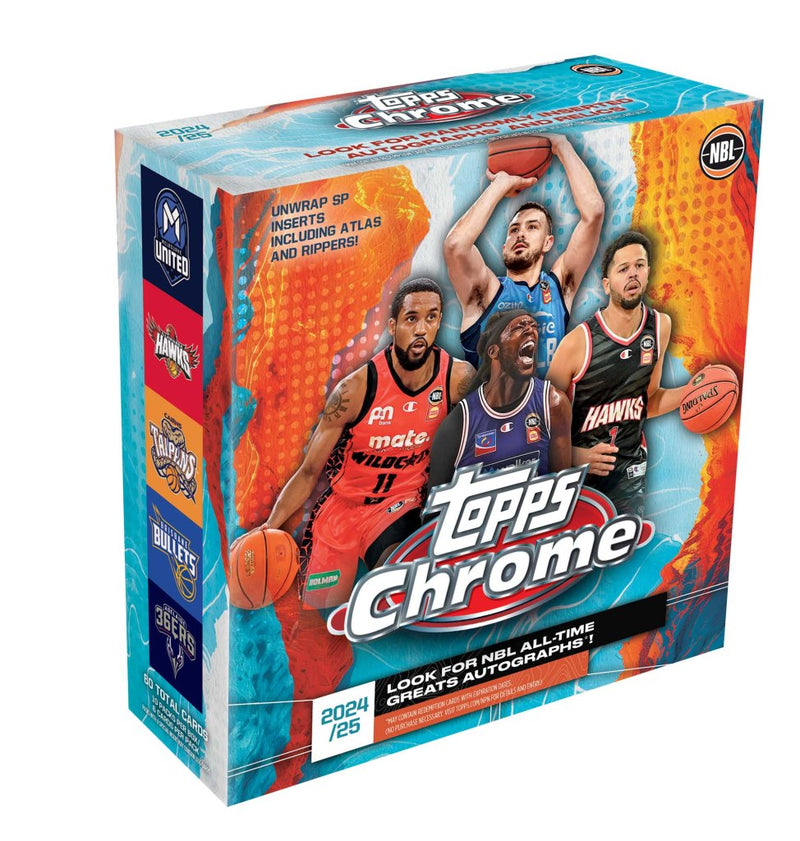 Topps - Chrome NBL 2024/2025 Basketball Trading Cards Mega Pack