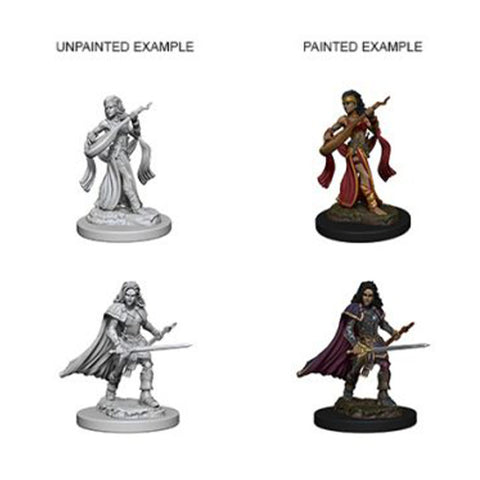 Pathfinder Deep Cuts Unpainted Miniatures Female Human Bard