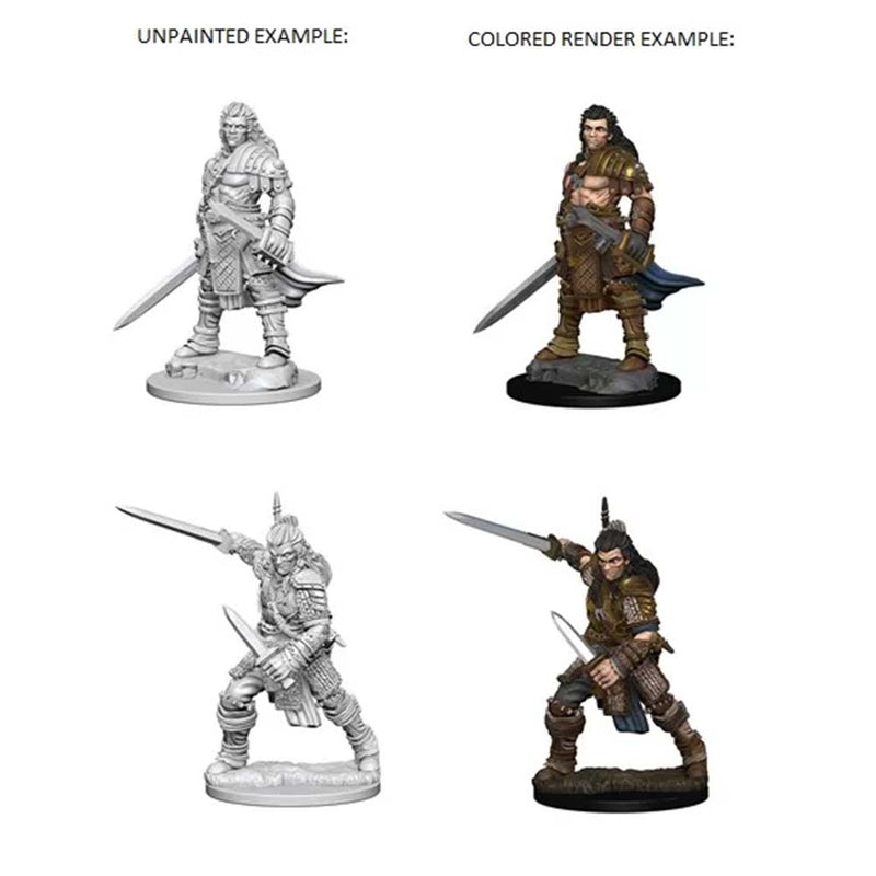 Pathfinder Deep Cuts Unpainted Miniature: Human Male Fighter