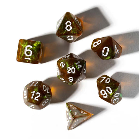 Sirius RPG Dice Set - Treasure Peridot