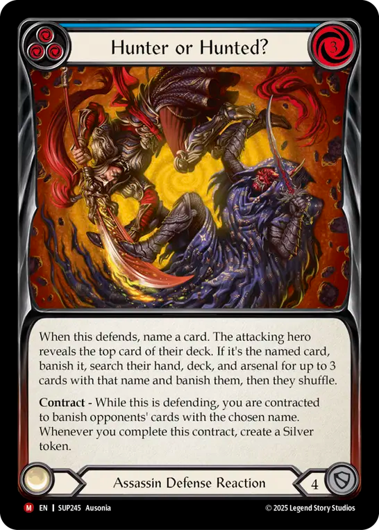 Hunter of Hunted? (Blue) [SUP245] (Super Slam)  Rainbow Foil