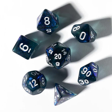 Sirius RPG Dice Set - Treasure Sapphire