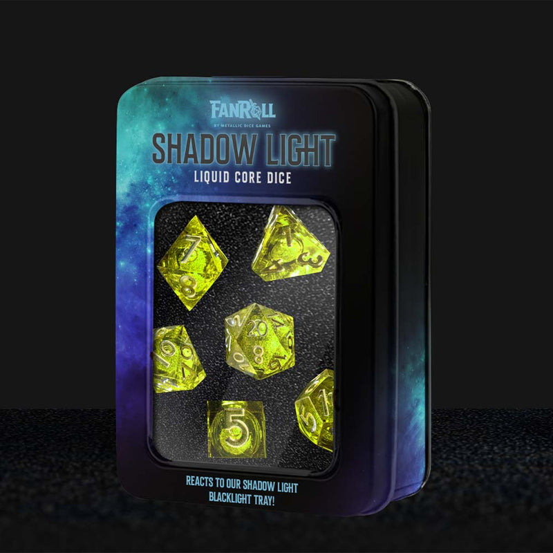 MDG Fanroll Liquid Core Dice Set - Shadow Light