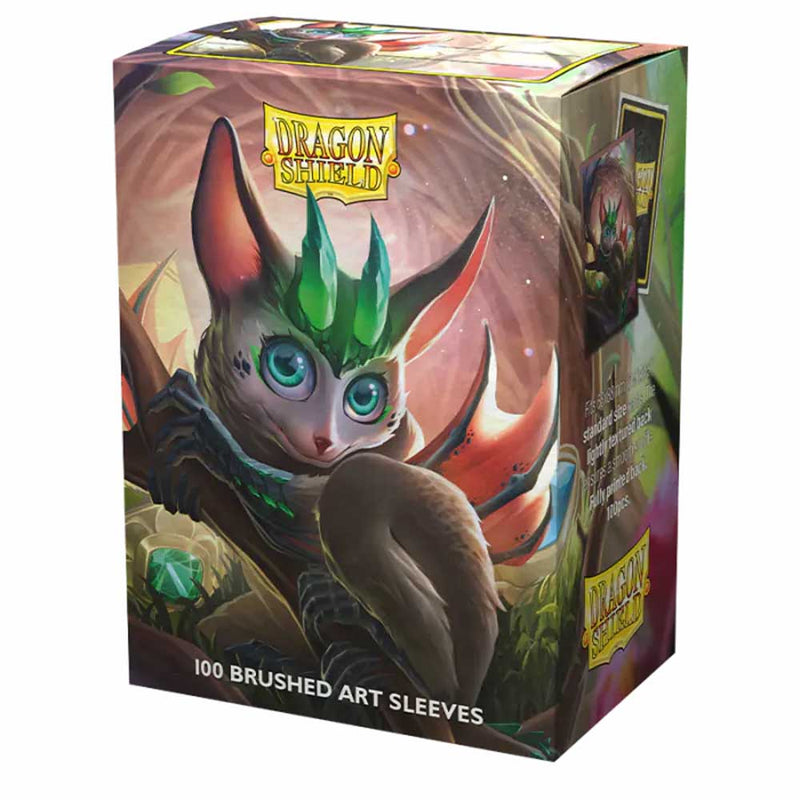 Dragon Shield  - Standard Size Brushed Art Sleeves - Spirit Animal Series