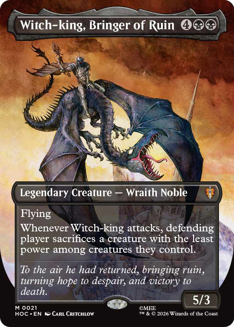 Witch-king, Bringer of Ruin (Borderless) [The Hobbit: Eternal-Legal]