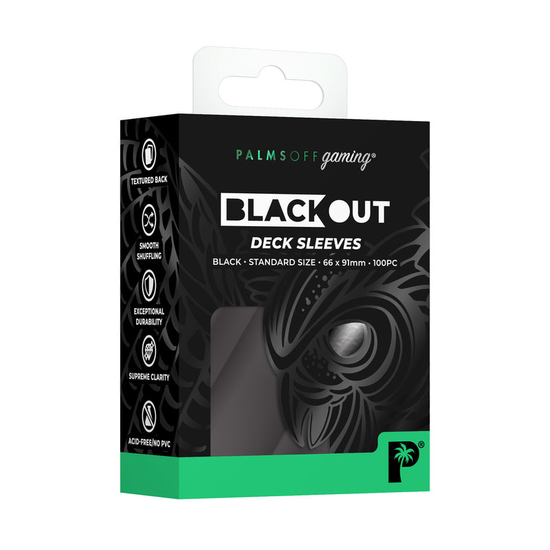 Palms Off - Blackout Deck Sleeves Standard 100