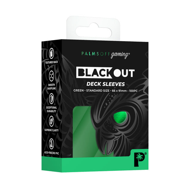 Palms Off - Blackout Deck Sleeves Standard 100